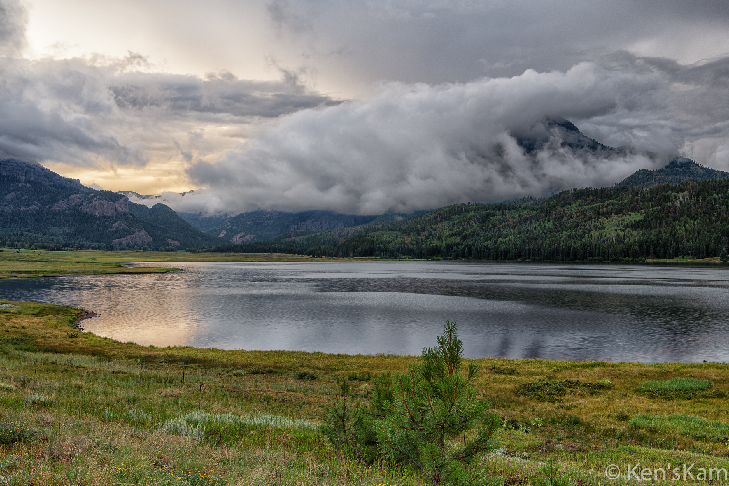 Williams Creek Reservoir, Colorado, Sunset Day 2, July 2020