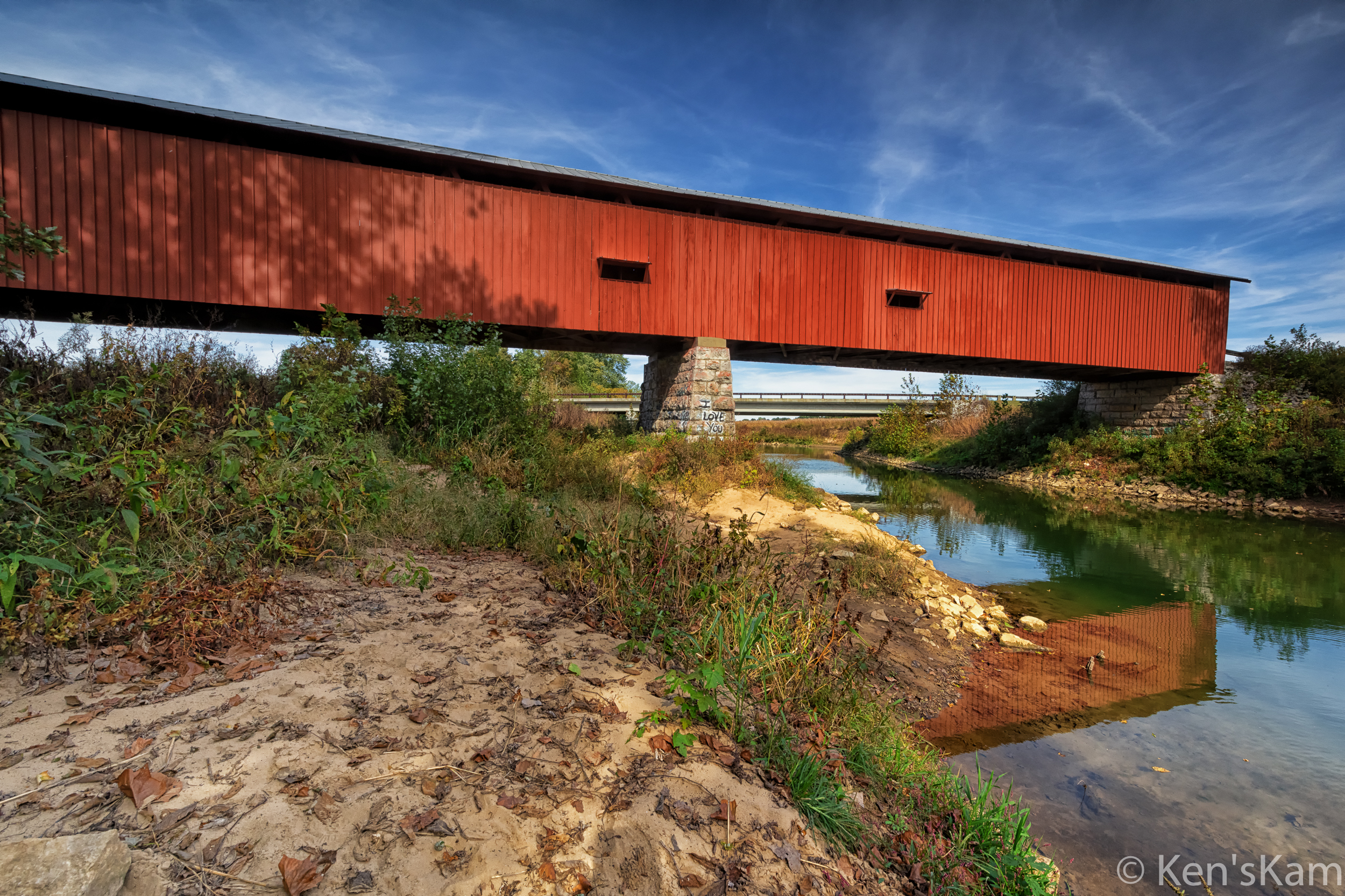 Indiana Covered Bridges – October 2019 – Houck Bridge – Ken's